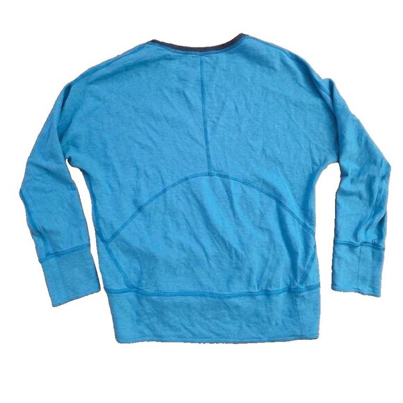 Lululemon reversible sweatshirt long sleeve blue Large A001487 - Picture 3 of 6